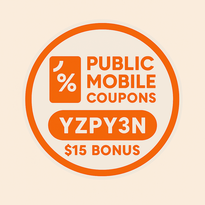 Public Mobile Coupons Logo - Save Instantly